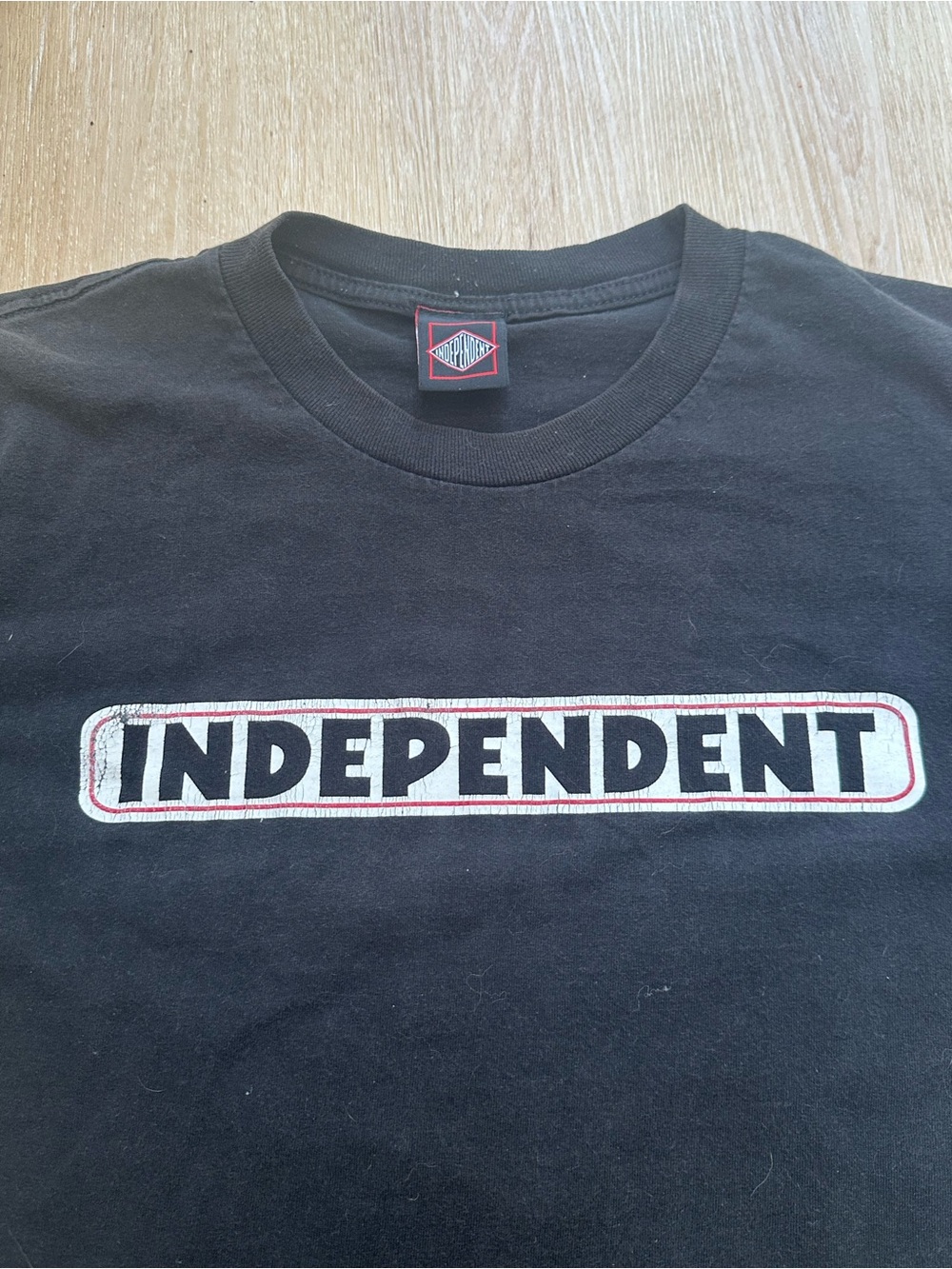 Independent Truck Co Bar Logo Graphic Tee Black Skate T-Shirt Size M
